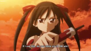 Mistress Silica's mid combat breast expansion (Juuden-chan 2009)