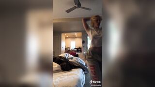 Braless in Motion: Jean Doggie dancing #3