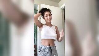 Braless in Motion: Dancing in Her Bathroom With Teasingly Jiggling Under Boobs #3