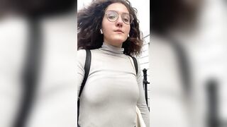 Braless: experimenting with some slowmo this tiddy thursday ♥️♥️ yay/nay? #4