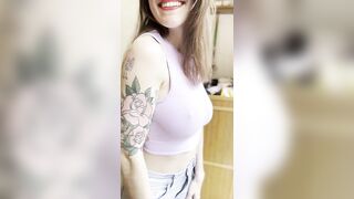 Braless: Crop top season is my fave season. #3