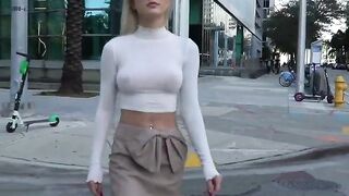Braless: In city ♥️♥️♥️♥️ #2