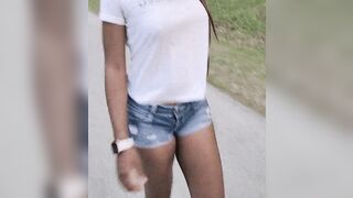 Braless: Went for a nice little walk ♥️♥️ #2