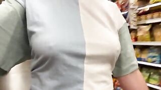 Braless: Just getting some snacks so we both have some #3