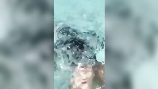 Boobs: Blonde Huge Boobs In Pool #3