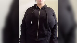 Surprise! Massive 38L tits on my 5’1 body