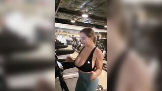 Big Boobs: Heavy J cup bouncing workout #4