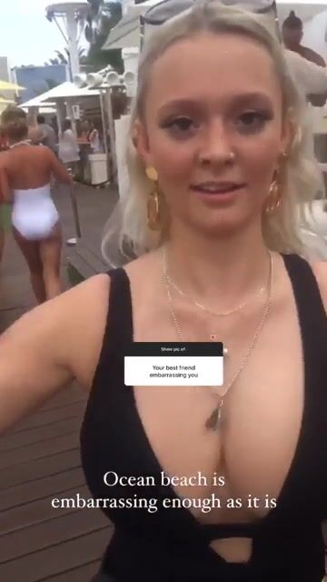 Busty blonde