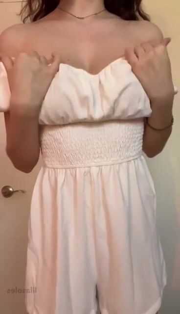 I felt cute in this romper but I think I look even better with it off