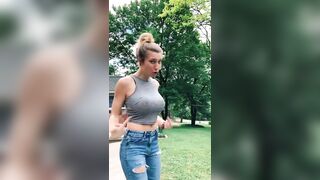 Busty Petite: She's quite annoyed by those cannons on their frame #2