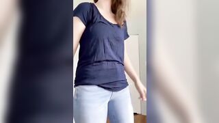 Busty Petite: My friend asked if I was a B or a C cup today. I’m good at disguising my 32DDD... #1