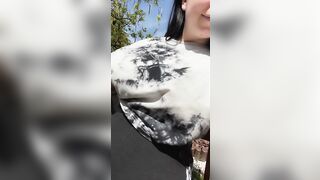 Busty Naturals: Boobs in the garden #2