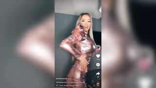 Busty TikTok: That dress is PERFECT on her! @halledawes #4