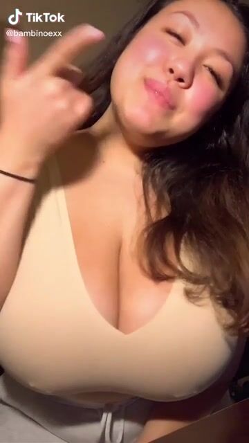 Busty Asian with Pierced