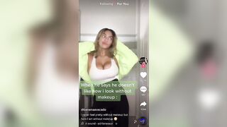 Busty TikTok: Cute bouncing @bananaavacado #1