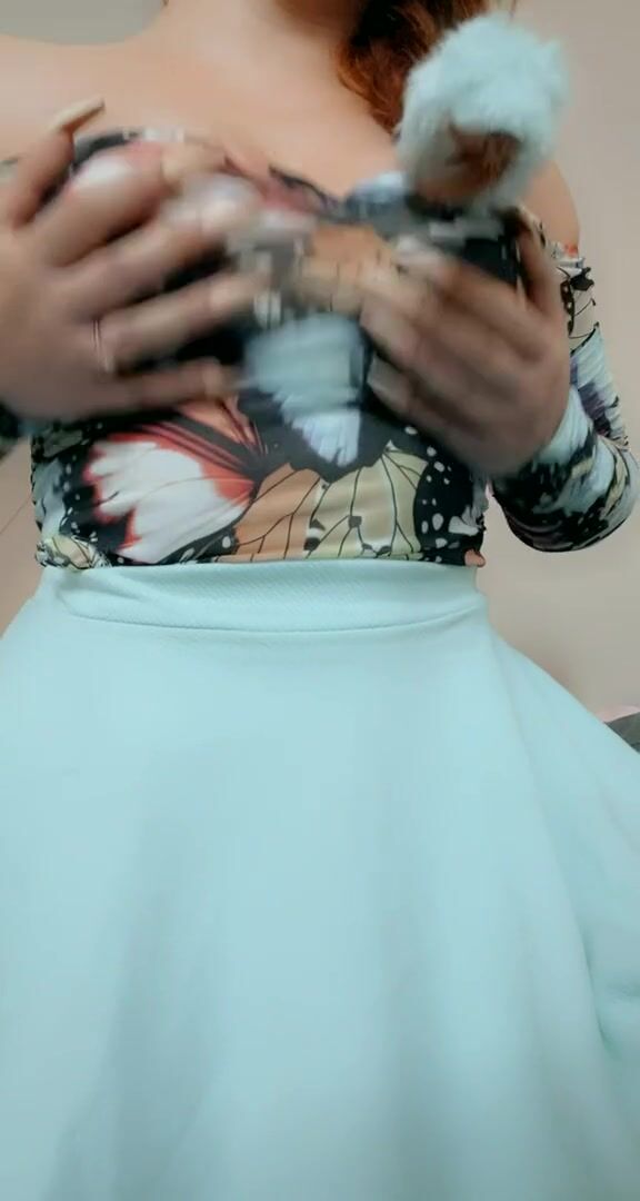 Can you imagine my big perky tits bursting out as I ride you?