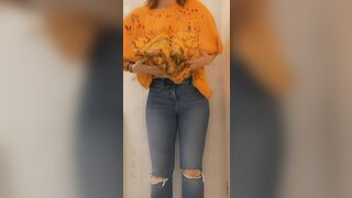 Busty Petite: I almost got caught with my titties out in public… #2