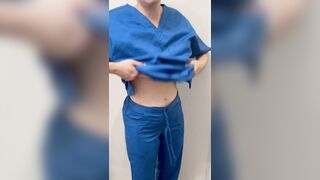 Busty Petite: My scrubs hide everything #3