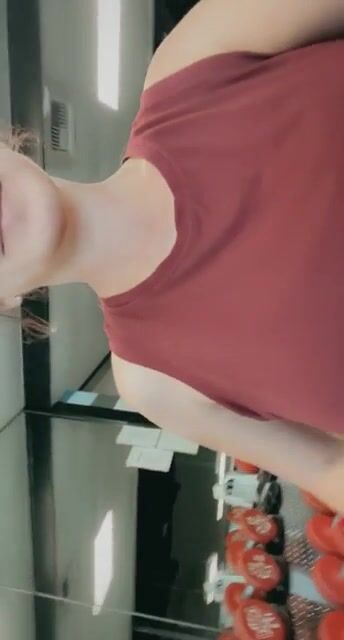 I like to make my tits bounce at the gym