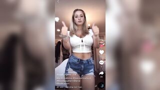 Busty TikTok: Narrow waist, big boobs @sophangelie #3