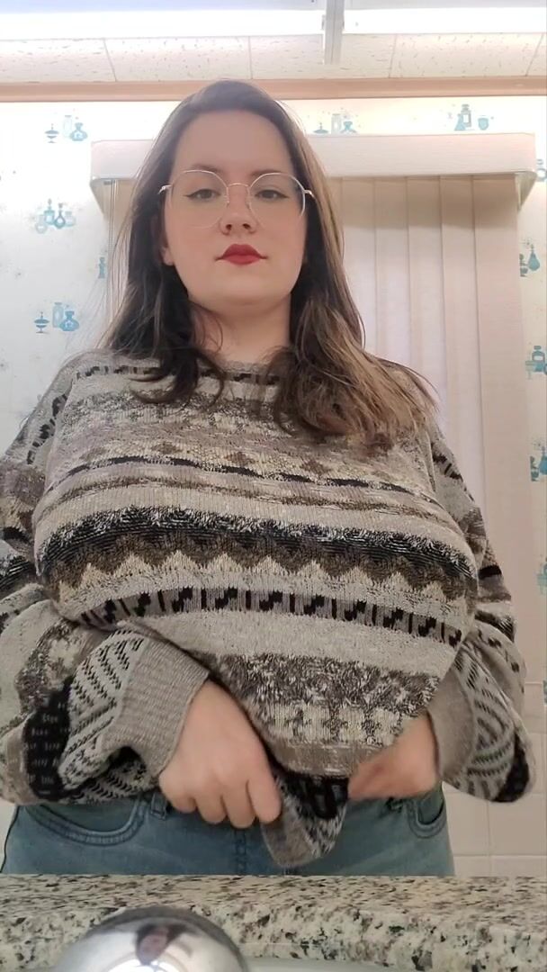 They're so big, my hair got stuck in my cleavage!