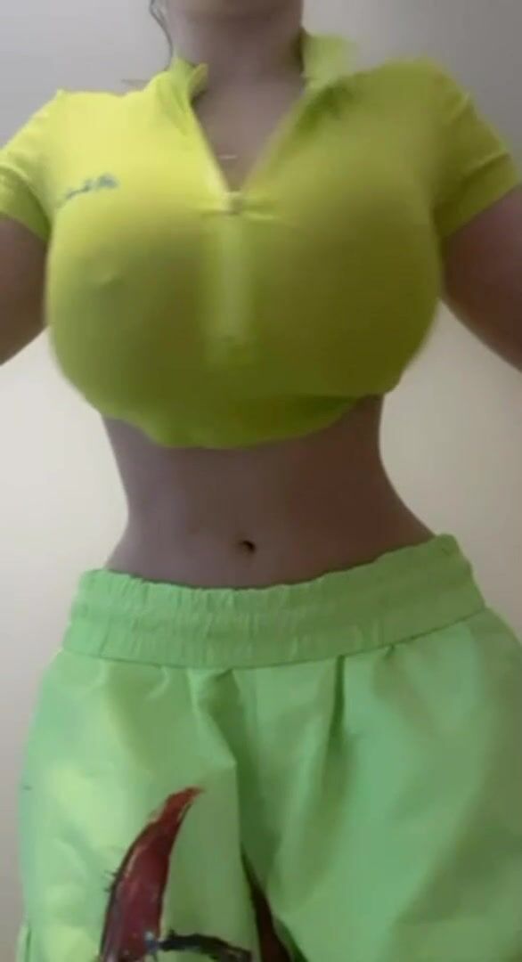 Huge natural titties and a tiny waist