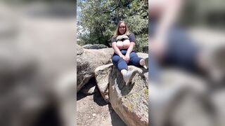 Huge Natural Boobs: Need some vitamin d #2