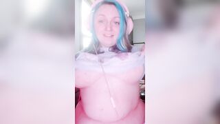 Huge Boobs: Sneaky titty drop whilst i'm in a call hehe #4