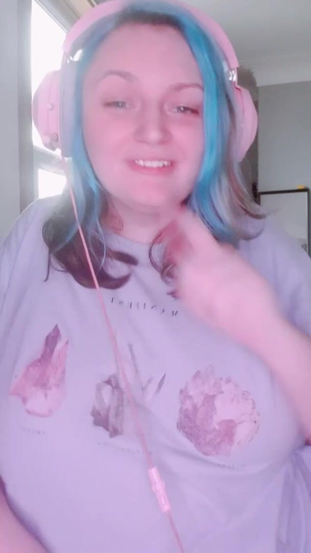Sneaky titty drop whilst i'm in a call hehe