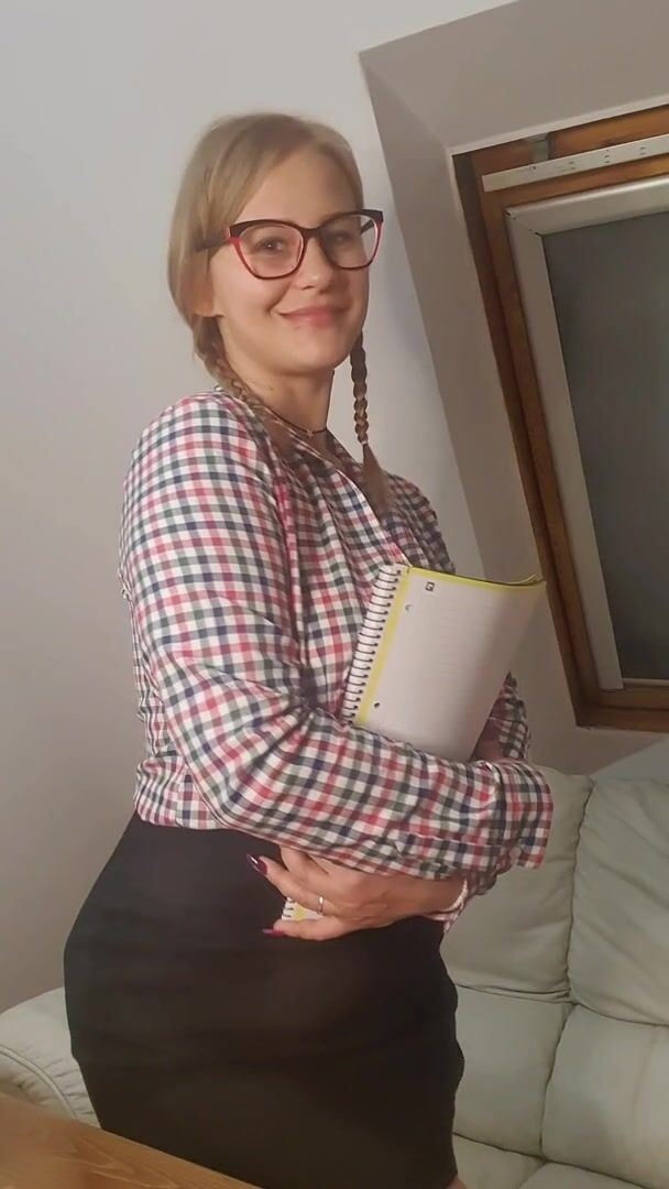 Ahhhh.... Office intern to be...but if I get caught with boobs, that will be.... Ahhhh an office intern not to be. heh