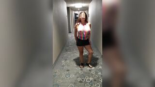 Huge Boobs: Strolling Through The Hotel...Cum Join Me In Room 69 #4