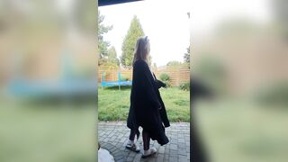 Huge Boobs: A quick flash of big boobs in the backyard because the neighbor is peeking...heh #2