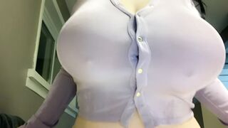 Huge Boobs: The buttons didn’t stand a chance #1