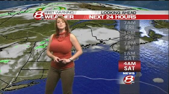 The weather reports in Maine are must see TV