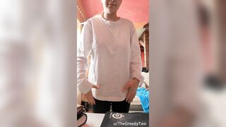 Huge Boobs: My 32H's in an oversized jumper ♥️♥️ #2