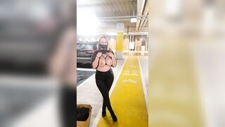 Huge Boobs: Big boobs, with full bags, waiting for a cab, meanwhile mnitoring cameras. We got you. Kisses #4