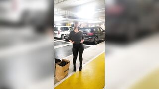 Huge Boobs: Big boobs, with full bags, waiting for a cab, meanwhile mnitoring cameras. We got you. Kisses #2