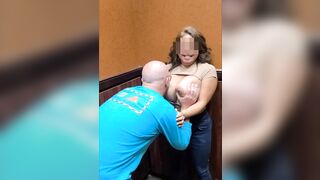 Huge Boobs: Busty Wife Allowing a Hotel Bar Stranger Lick and Suck Her Titties #3