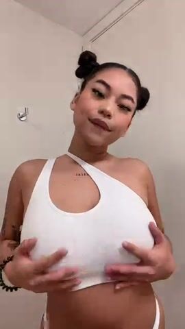 Something about flashing my Blasian Tits turns me on ????????