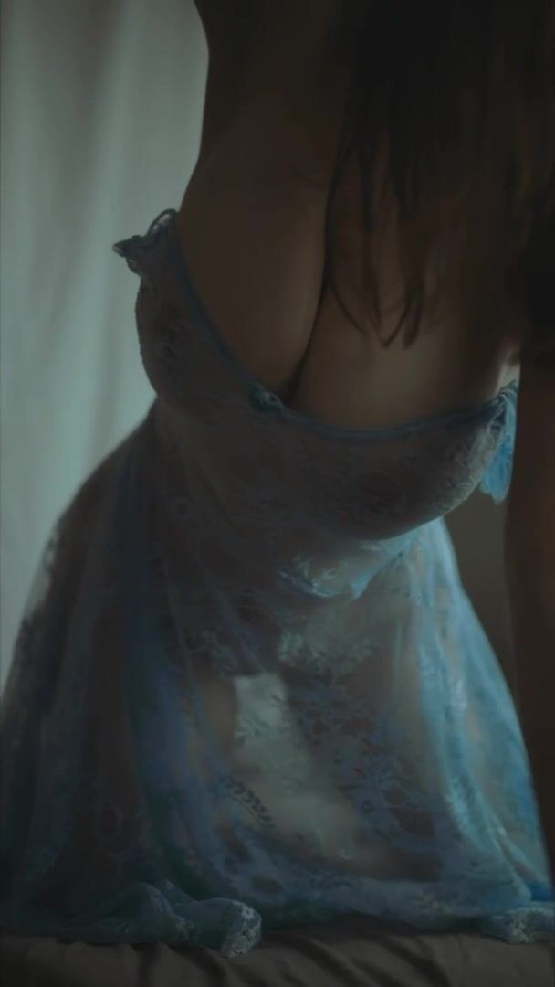 Big titties in my new blue dress
