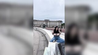 Huge Boobs: Getting my tits out at Buckingham phallus, uh I mean palace! #4