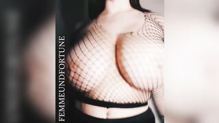 Huge Boobs: Huge boobs and a mesh top look so good together #2