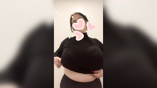 Huge Boobs: Huge natural tits on 5’1 body #1