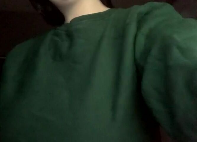 Using my exes sweater to show you my huge boobs