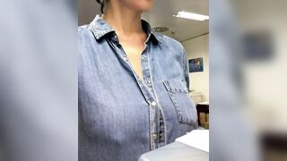 Huge Boobs: Amateur While Voting #1