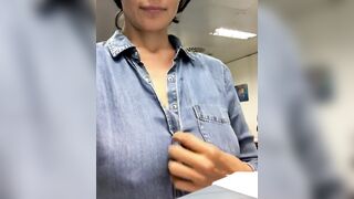 Huge Boobs: Amateur While Voting #2