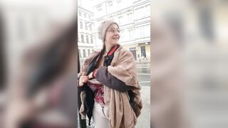 Huge Boobs: Polish winter. Nipples hard in 2 seconds #4