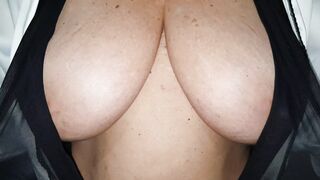 Huge Boobs: A little nipple play before my big titty reveal ♥️♥️ xx 57yo (f) #4