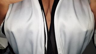 Huge Boobs: A little nipple play before my big titty reveal ♥️♥️ xx 57yo (f) #2
