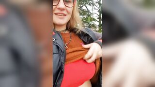 Huge Boobs: Boobs Flashing at the park by Cukierkowa Zgrywuska #3